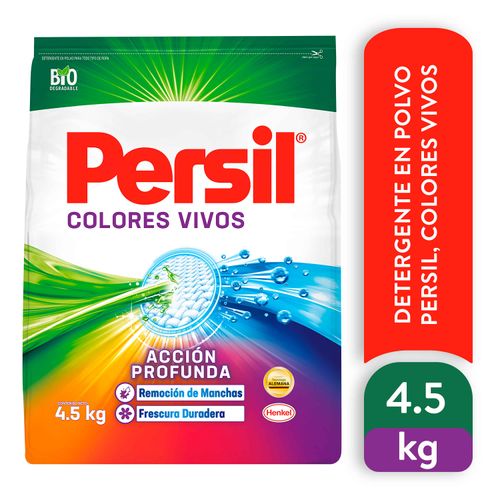 Detergente en polvo Persil, colores vivos -4500g