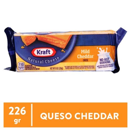 Cheese Kraft Cheddar Mild Cuna 227gr