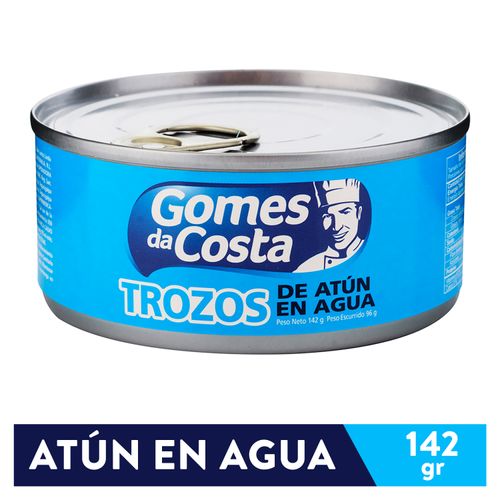 Atún Gomes Da Costa trozos en agua - 142 g