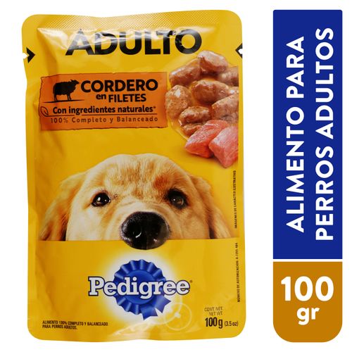 Alimento Pedigree Pouch Cordero 100gr