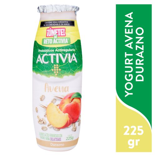 Yogurt Danone avena durazno delicioso y nutritivo - 225 g