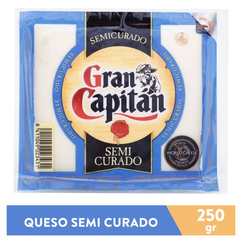 Queso Gcapitan Semi Curado Cuna 250gr