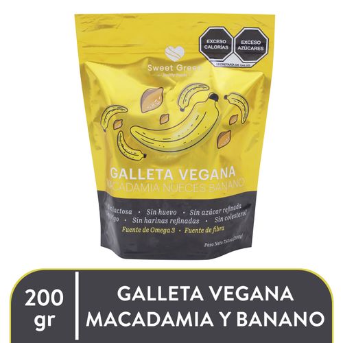 Galleta Vegan Sweetgreen Macadamia 200gr