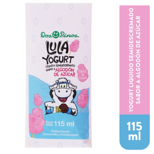 Yogurt bebible Dos Pinos sabor algodón de azúcar  - 115 ml