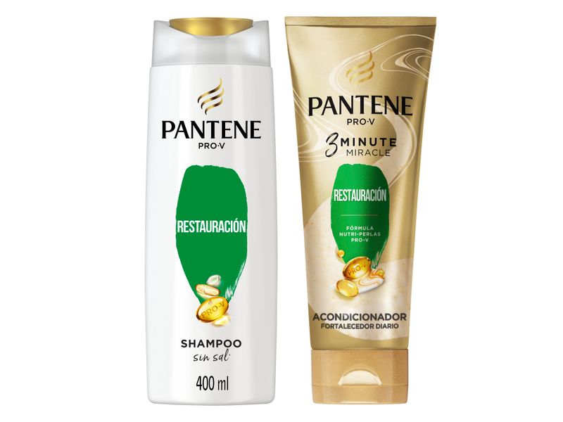 Comprar Shampoo Y Acondicionador Pantene Pro V 3 Minute Miracle Restauración 400 Ml170 Ml