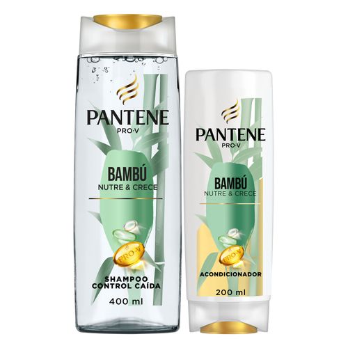 Shampoo + Acondicionador Pantene Pro-V Bambú Control Caída 400 ml + 200 ml