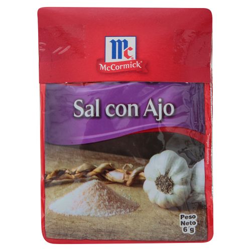 Sal McCormick con ajo 6 pack - 6 g