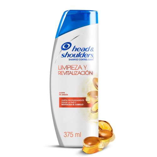 Shampoo  Head & Shoulders Aceite De Argán Limpieza Y Revitalización  375ml