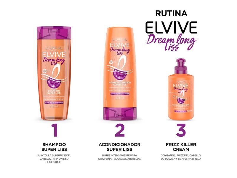 Crema-Para-Peinar-Frizz-Killer-L-Or-al-Par-s-Elvive-Dream-Long-Liss-300ml-3-38883