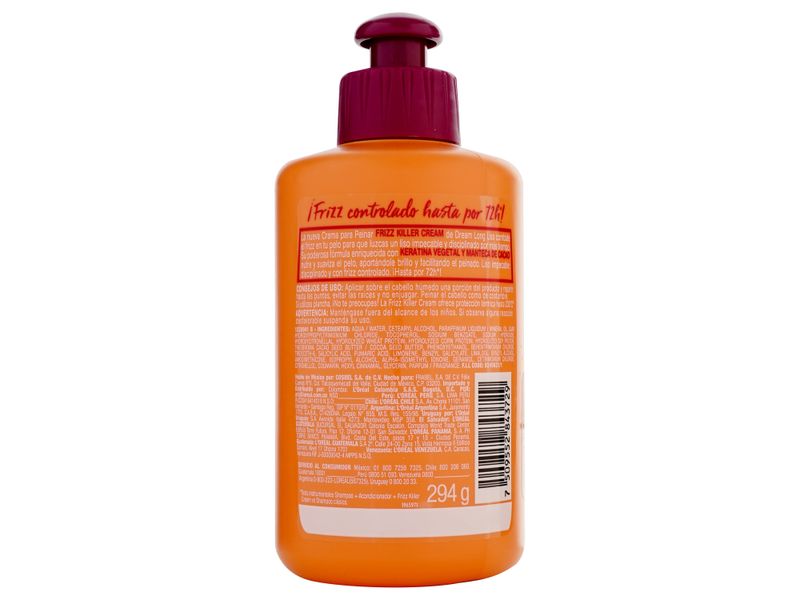 Crema-Para-Peinar-Frizz-Killer-L-Or-al-Par-s-Elvive-Dream-Long-Liss-300ml-5-38883