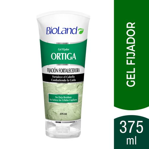 Gel Fijador Bioland Con Ortiga, Fortalece El Cabello - 375ml