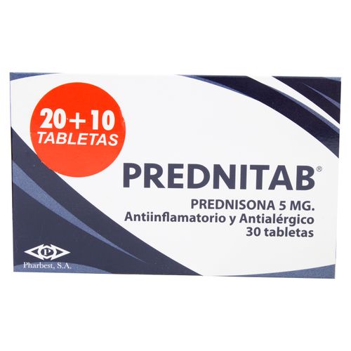 Prednitab 5Mg 30 Tabletas Ea