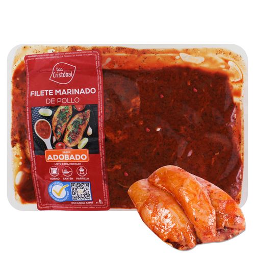 Filete de pollo Don Cristóbal marinado y adobado - Precio indicado por libra