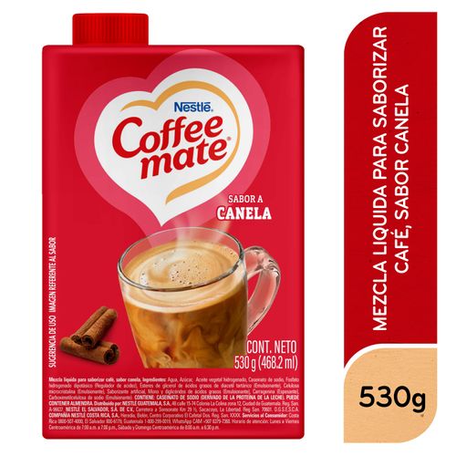 Crema Líquida Para Café Coffee-Mate Nestlé Sabor Canela - 530g