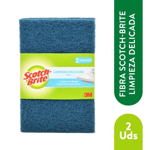 Esponja Limpieza Delicada Cero Rayas Baño Scotch-Brite X 2 Und