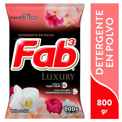 Detergente Fab3 Luxury White - 800gr