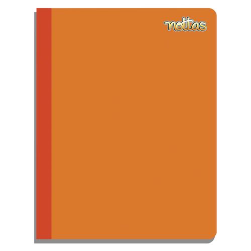 Cuaderno Nottas Cosido Pequeño Naranja Rayas - 100 Hojas