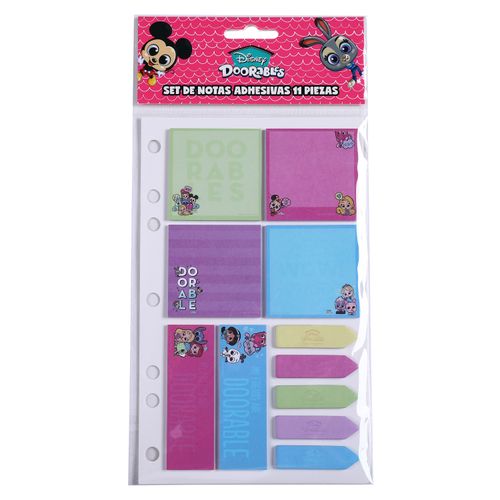 Set de notas adhesivas Pen + Gear disney doorables