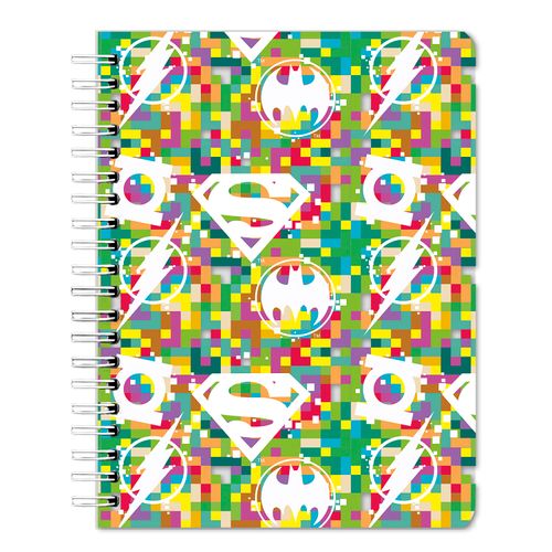 Cuaderno Liga Justicia Pasta 6 Materias -  180 Hojas