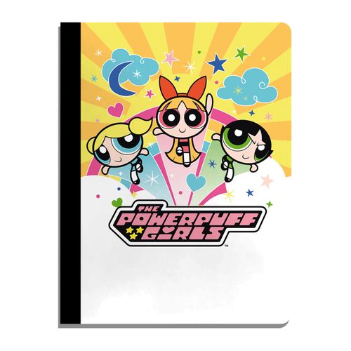 Cuaderno Powerpuff Girls cosido tapa dura rayado - 100 hojas