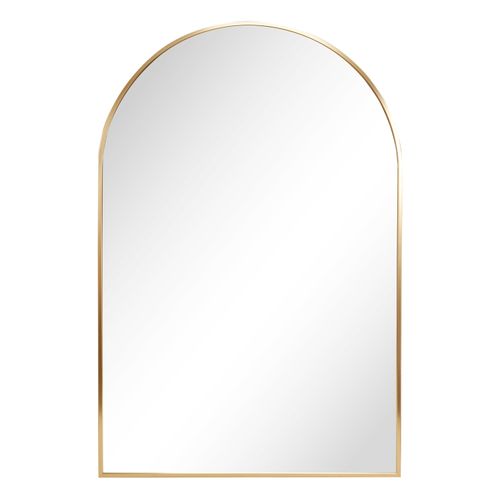 Espejo Hometrend Arco Borde Dorado - 76cm