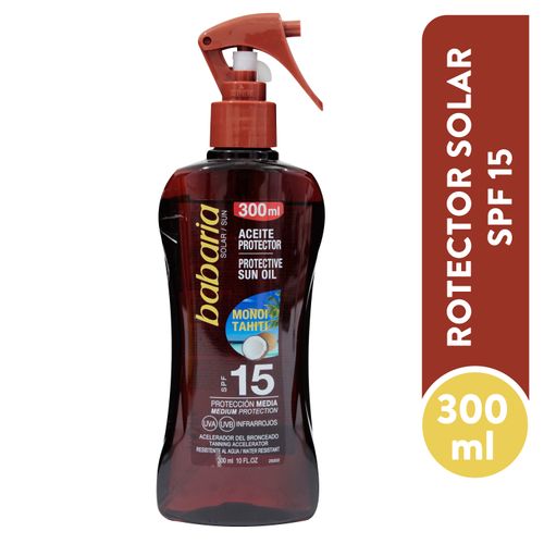 Aceit Monoi Tht Babaria Spf15 300ml