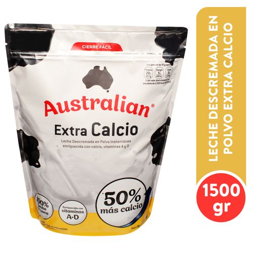 Leche Australian En Polvo  Descremada Alta En Calcio - 1600gr