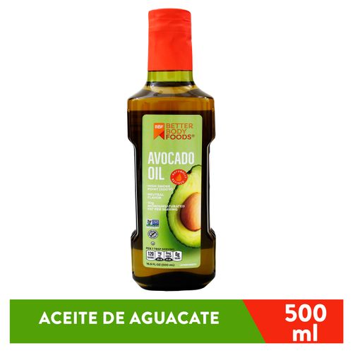 Aceite Aguacate Better Body Foods 500ml