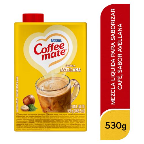 Crema Líquida Para Café Coffee-Mate Nestlé Sabor Avellana - 530g