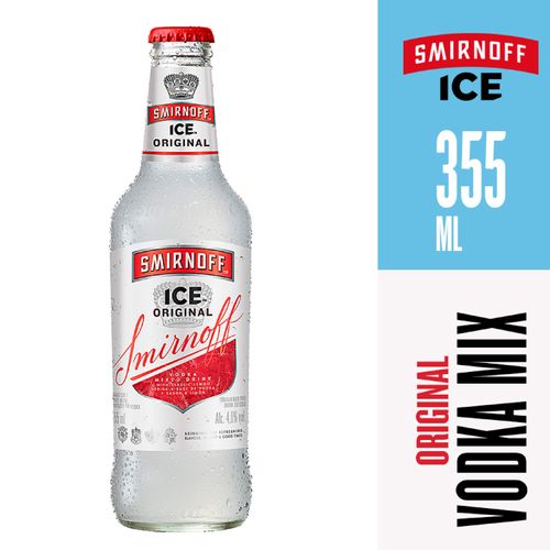 Bebida Saborizada a Base de Vodka Smirnoff Ice Original Botella -355 ml