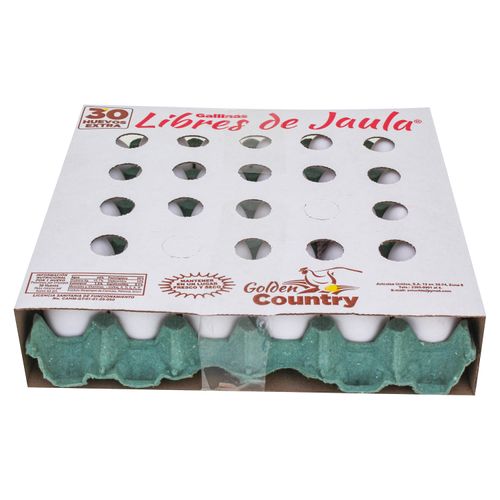 Huevo de Gallina Golden Country Blanco Extra - 30 Unidades