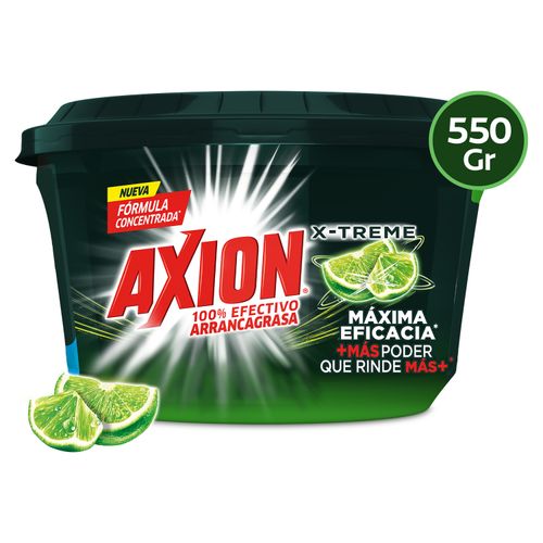 Lavaplatos Axion Xtreme, en crema -550g