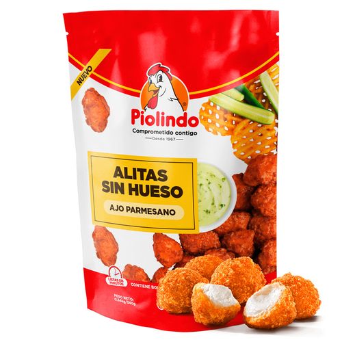 Alitas Sin Hueso Boneless Ajo - 340 gr