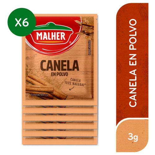 MALHER Canela en Polvo 6 Sobres de 3g