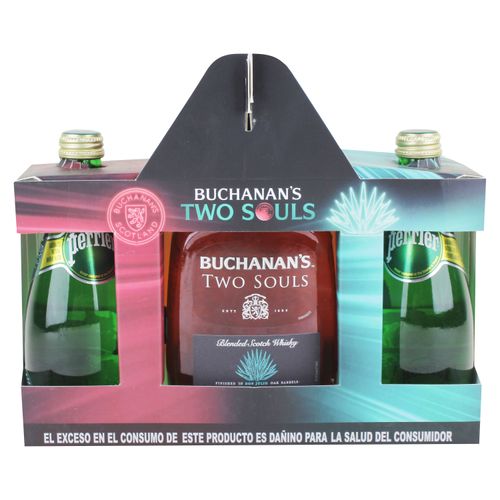 Pack Buchannans Two Soul 750 Ml Perrier