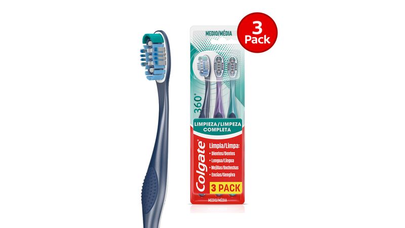 Comprar Cepillo Dental Colgate 360 Limpieza Completa Pack