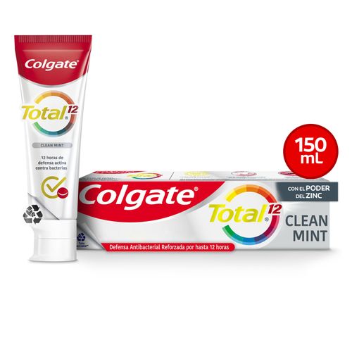 Pasta Dental Colgate Total 12 Clean Mint -150 ml