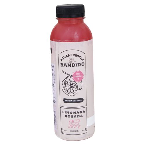 Agua fresca El Bandido limonada rosada - 430 ml