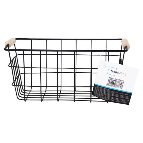 Cesta Alambre Metalico Mango Bambu Peque