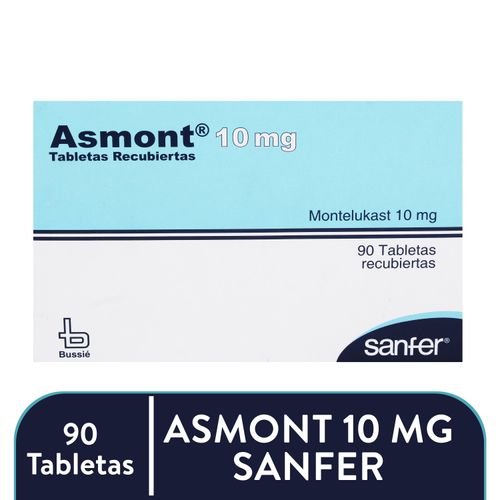 Asmont 10 Mg X 90 Tabletas Mast