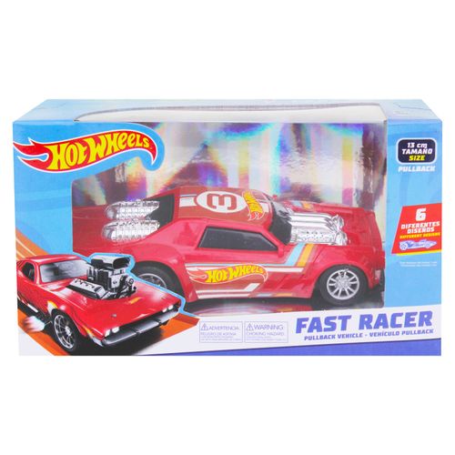 Vehículo Hot Wheels, Pullback -13cm