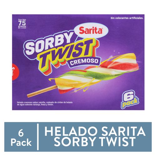 Helado Sarita Sorby Twist Crem 6pk450gr