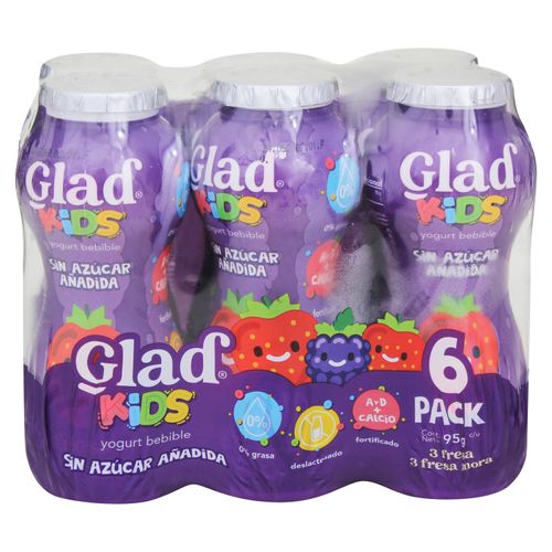 Yogurt Glad Kids 6pk Mix 570gr