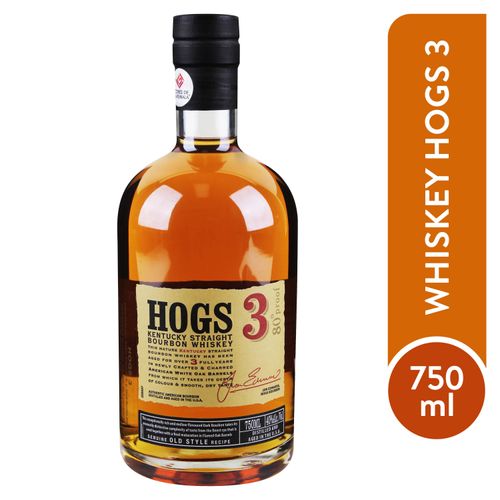 Hogs 3 Whiskey Bourbon 750ml