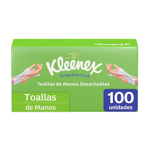 Toallas De Manos Kleenex Desechables - 100Uds