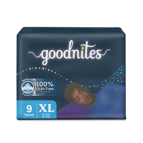 Ropa Interior Desechable Goodnites Niño Talla XL - 9 Unidades