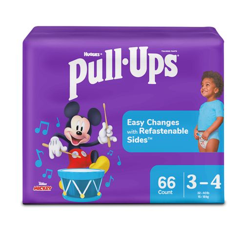 Pañales Huggies Pull Ups Niño Etapa G-XG/3-4, 15-18kg - 66Uds