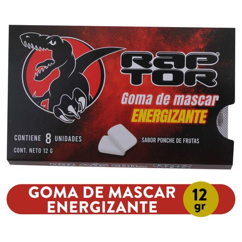 Goma De Mascar Raptor 120 Gr