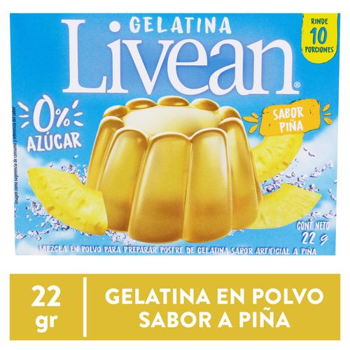Gelatina Livean Piña - 22 g