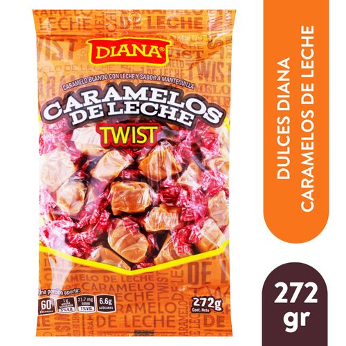 Dulces Diana Caramelo Leche Twist - 272gr